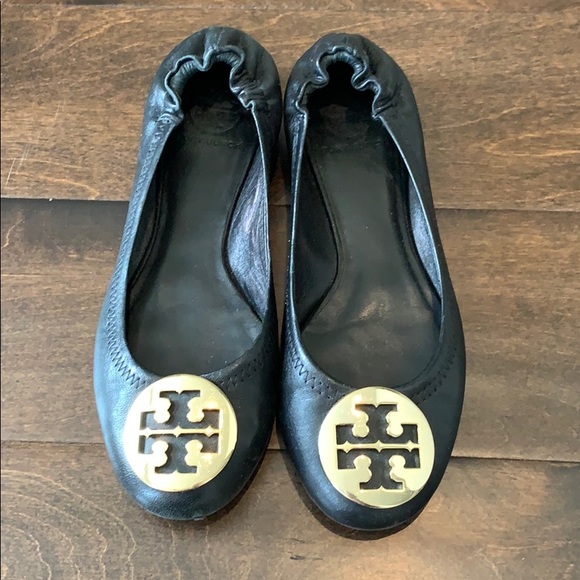 Tory Burch Reva Ballet Flats-Black - Picture 2 of 5